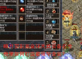 暗月罗刹紫金环天武装备在传奇里如何打造最强毕业装? 暗月罗刹紫金环天武装备在传奇里如何打造最强毕业装?
