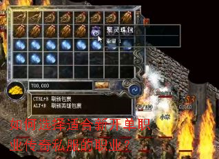 如何选择适合新开单职业传奇私服的职业? 如何选择适合新开单职业传奇私服的职业?