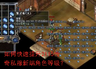如何快速提升2115传奇私服新端角色等级? 如何快速提升2115传奇私服新端角色等级?