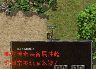哪些传奇装备属性超群却常被玩家忽视? 哪些传奇装备属性超群却常被玩家忽视?
