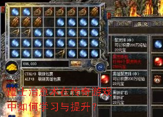 道士治愈术在传奇游戏中如何学习与提升? 道士治愈术在传奇游戏中如何学习与提升?