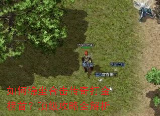 如何稳坐合击传奇打金榜首?顶级攻略全解析 如何稳坐合击传奇打金榜首?顶级攻略全解析