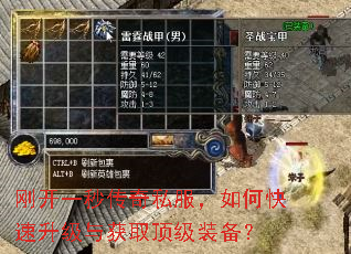 刚开一秒传奇私服,如何快速升级与获取顶级装备? 刚开一秒传奇私服,如何快速升级与获取顶级装备?